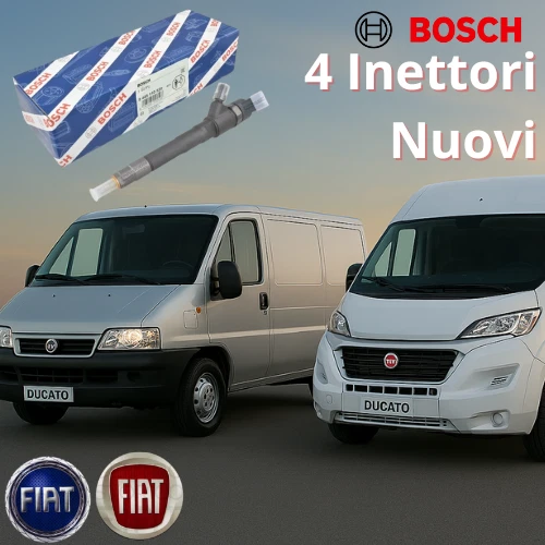 Kit 4 Iniettori Carburante IWP160 Per Fiat Idea, Linea, Panda, Punto Evo 1.2 E 1.4, OEM 71724544 77363790, Ottimizzazione Combustione