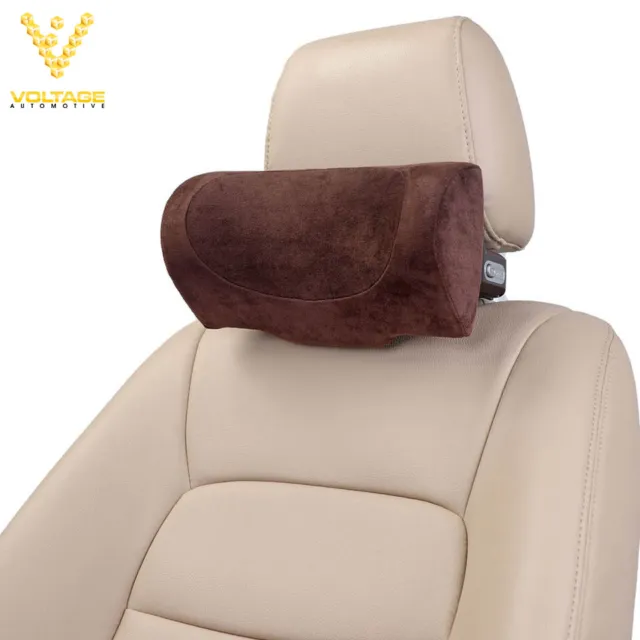 Car Headrest Pillow Seat Neck Support Cushion Memory Foam Adjustable Pain Relief
