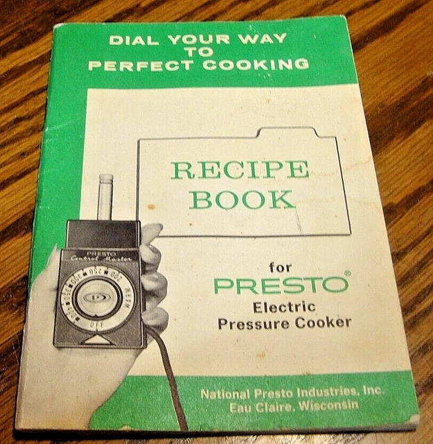 VTG 1968 PRESTO Pressure Cooker User Manual Instruction & Recipe Book
