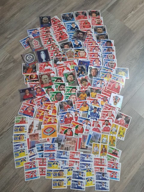 Topps Match Attax Euro 2024 Sticker -  Konvolut keine Doppelt über 125 Sticker