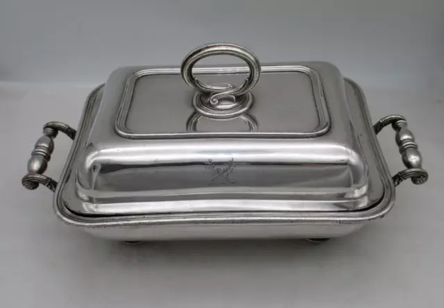Fine Old Sheffield Plated Warming Tray & Serving Dish / Tureen c1810