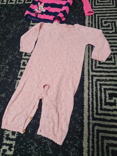 #C66 Enorme pacchetto di vestiti per bambina 6-9 mesi NEXT GEORGE DISNEY ZARA PRIMAR 11
