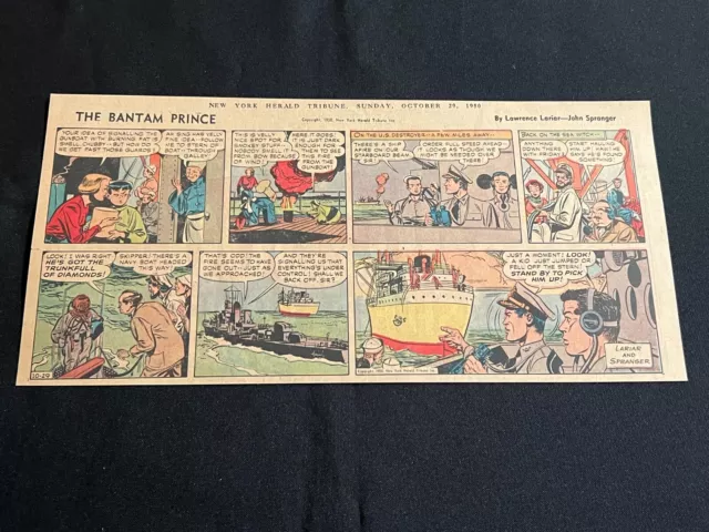 #01 BANTAM PRINCE by John Spranger Sunday Third Page Strip October 29, 1950