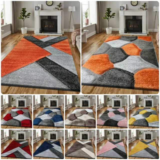 New Modern Large Shaggy Rugs Hallway Runner Living Room Rugs Bedroom Carpet Mats 2