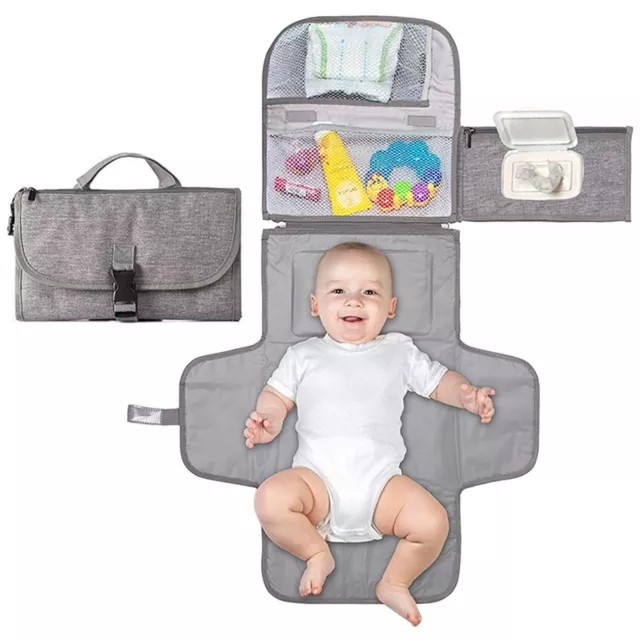 Baby Nappy Change Mat Waterproof Diaper Changing Travel Portable Pad Bag Travel