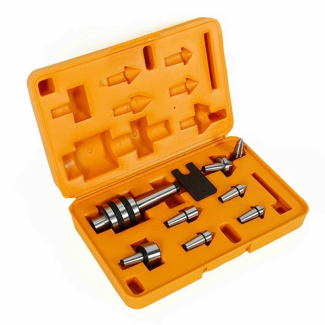 7PCS Morse Taper MT3 Live Center Precision Needle Triple Bearing Lathe Tool Set