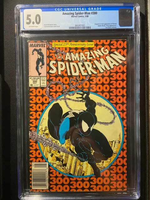 The Amazing Spider-Man #300 CGC 5.0 Newsstand First Venom