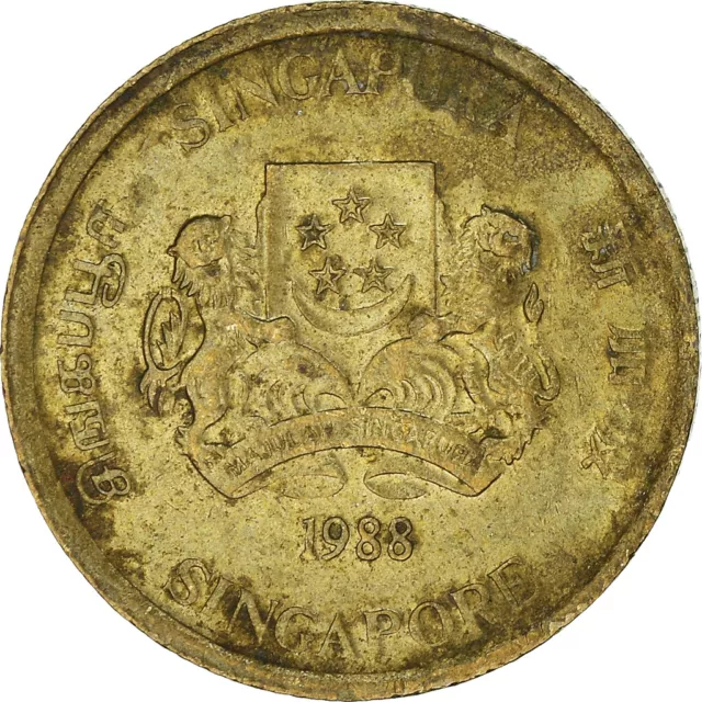 [#933049] Münze, Singapur, 5 Cents, 1988