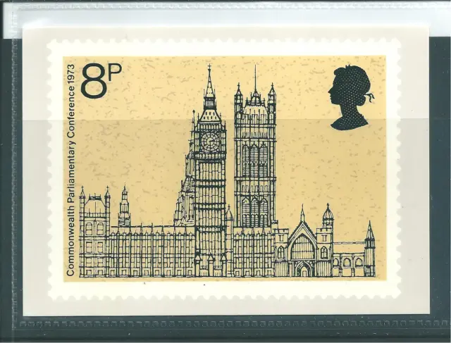 GB - PHQ CARDS - 1973 - 19th COMM. PARLIAMENT CONF - SINGLE CARD SET MINT