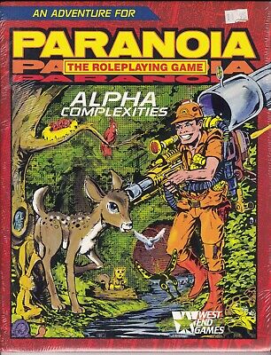 Adventure For Paranoia Rpg Alpha Complexities 12005 Original Shrink Wrap