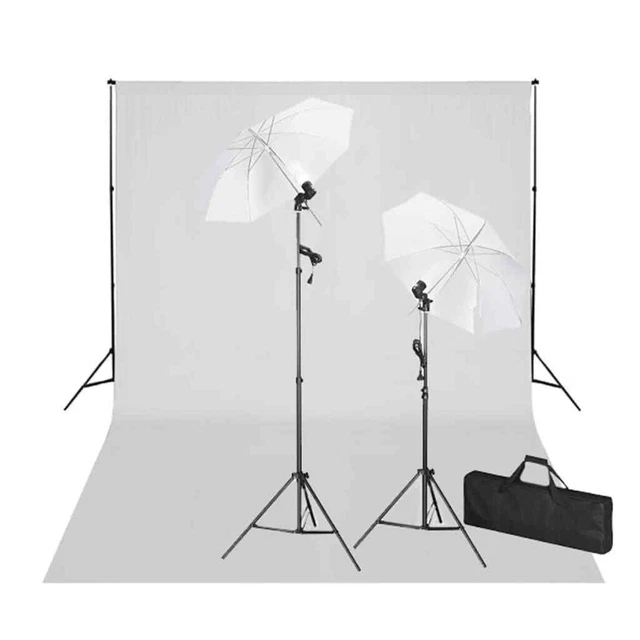Set Studio Fotografico Fondale Bianco 600x300 cm con Luci 5199397