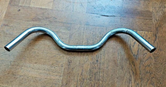 Guidon Cintre Moustache Acier Chromé Pour Vélo Vintage - Fabrication Française