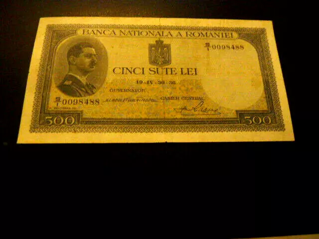 Romania 500 Lei, 1936, P-42, Rare Banknote