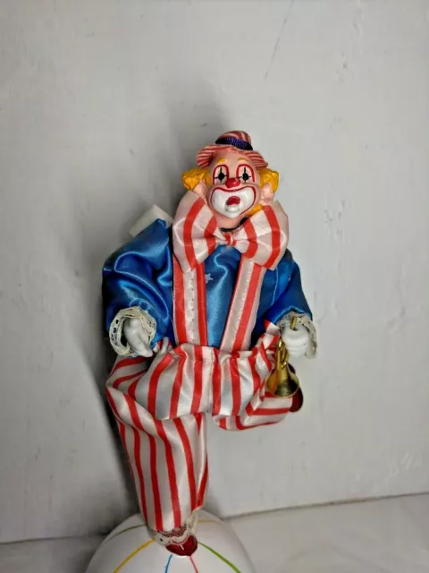 Clown Rotating Porcelain Music Stand Victoria Impex Collectibles  Adorable!