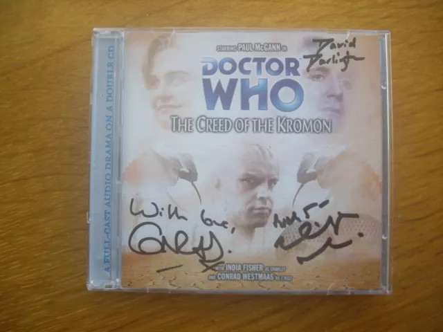 Doctor Who The Creed of the Kromon, 2004 Big Finish CD *SIGNED, OUT OF PRINT*