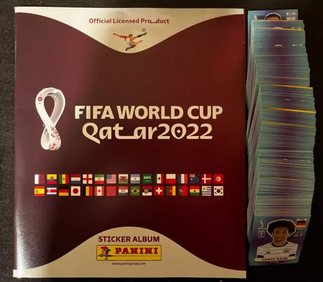 Panini Set Complet World Cup Qatar 2022 + Empty Album Vide French Version Mint