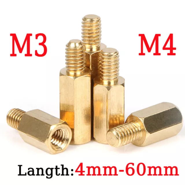 M3 M4 Hexagonal Brass Bracket Gasket Screw Column Computer PC Bracket Truss