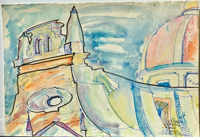 ARTISTIK Set Acquerelli Da Viaggio 50 Colori - Mezza Tavolozza In Latta Metallica, Colori Vivaci E Pigmentati, Pennello Incluso, Perfetto Per Principianti E Artisti - 2