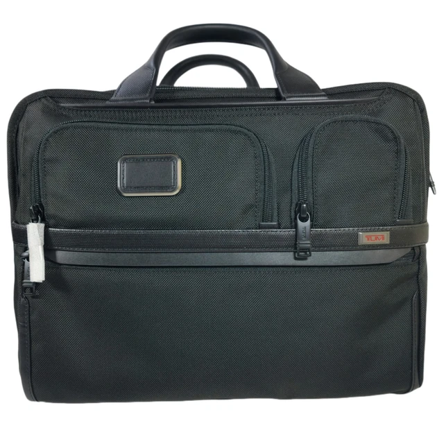 Tumi Alpha 3 Expandable Organizer Laptop Brief 02603141D3 Black