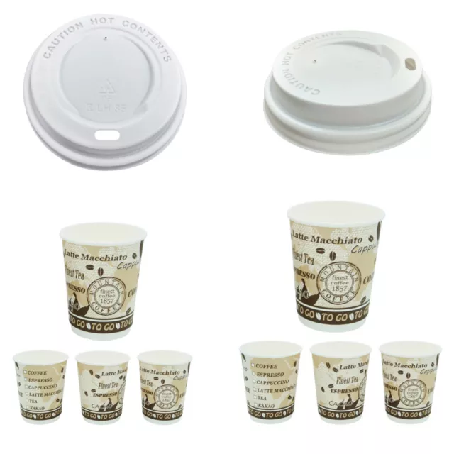 Premium Kaffeebecher Doppelwand Coffee to go 200 300 ml Deckel Auswahl