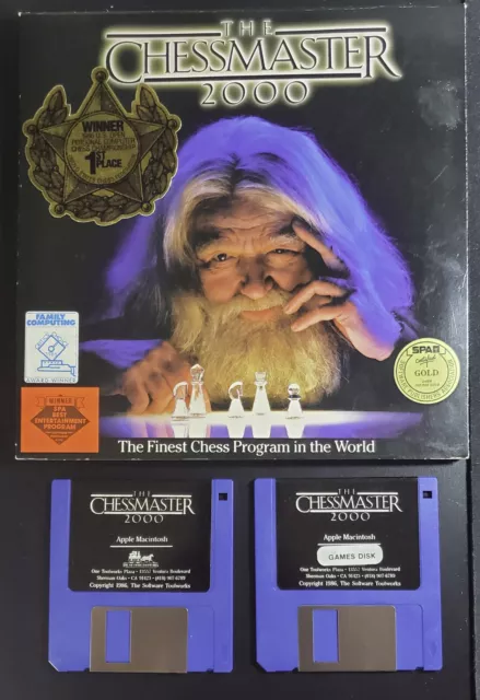 Vintage 1986 CHESSMASTER 2000 Software Country Toolworks Apple II video game