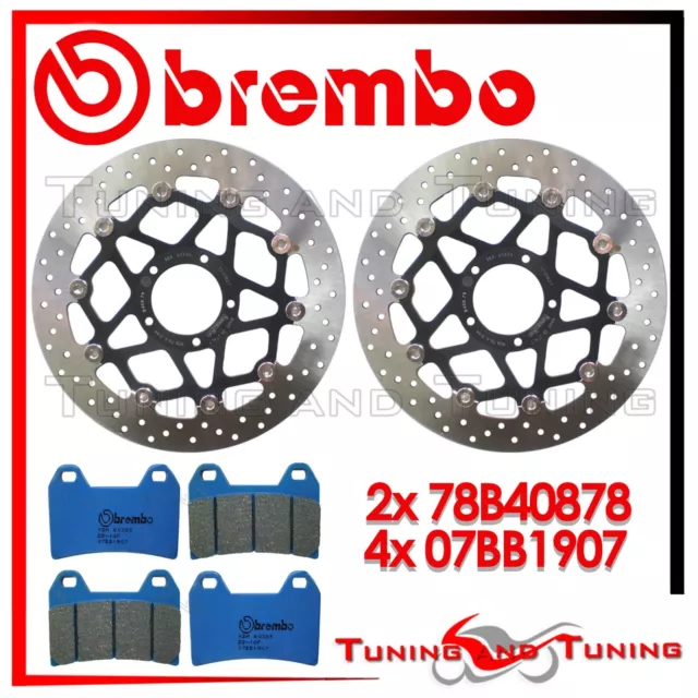 Dischi Freno Anteriore BREMBO + Pastiglie PER DUCATI MONSTER 1100 2009 2010