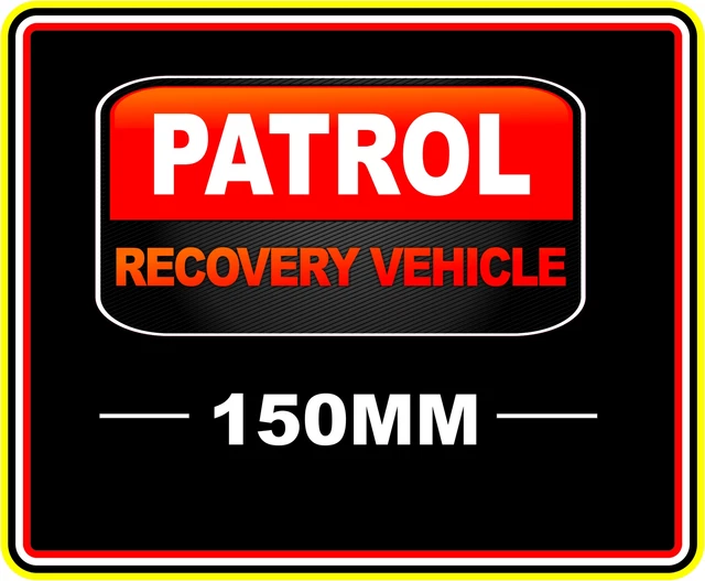 PATROL RECOVERY VEHICLE Sticker Decal 4Wd Off Road Truck Funny Bumper ...