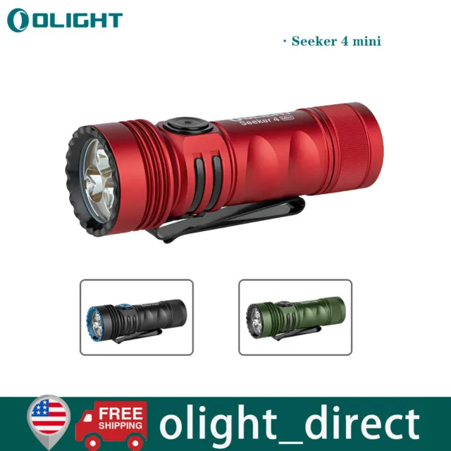 Olight Seeker 4 Mini 1200 Lumens EDC Flashlight Rechargeable LED with UV Light