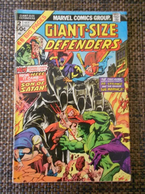 Giant-Size Defenders #2 Marvel Comics 1st Series 1974 GOOD (see photos!)