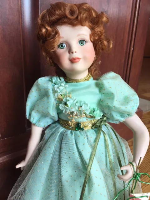 Paradise Galleries Porcelain Doll, Shannon The Shamrock Fairy by Patricia Rose