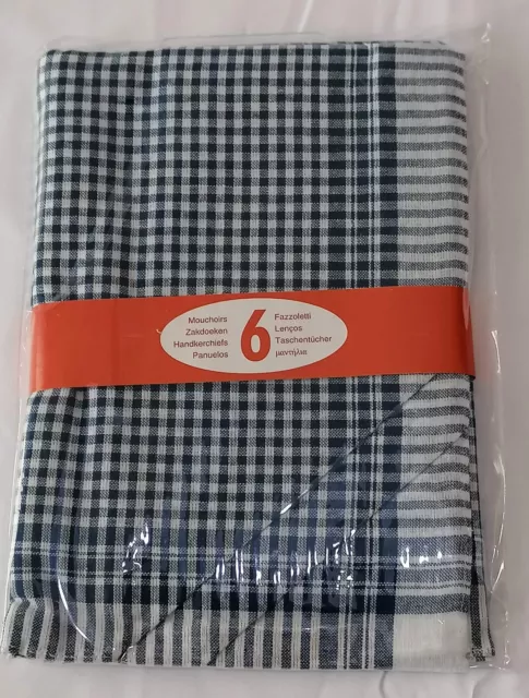 Lot de 6 / 12 / 24 Mouchoirs HOMME tissu épais coton - 40cm x 40cm - TOP QUALITÉ 2