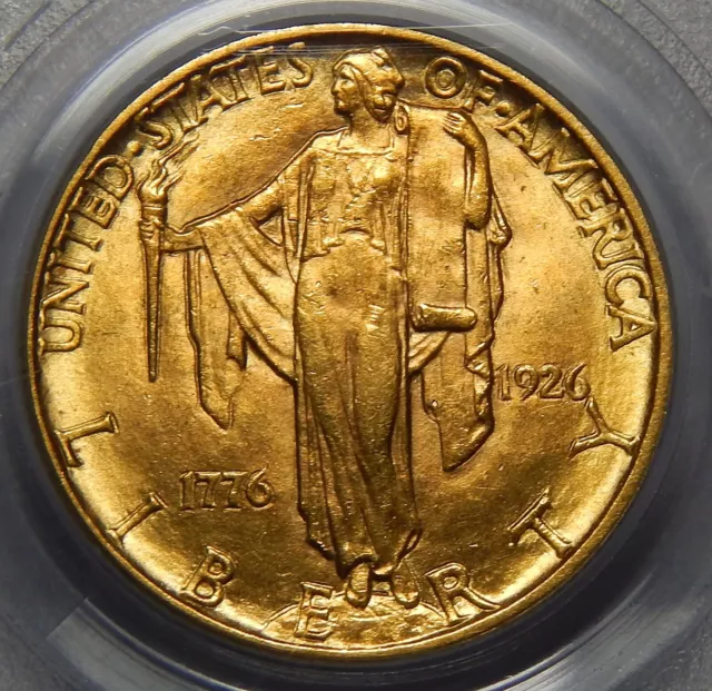 1926 Pcgs Ms63 Sesquicentennial $2.50 Gold Commemorative