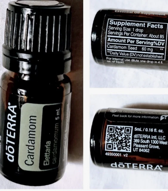 NEW, SEALED DOTERRA Cardamom Essential Oil 5 ml Exp. 2024 10.00