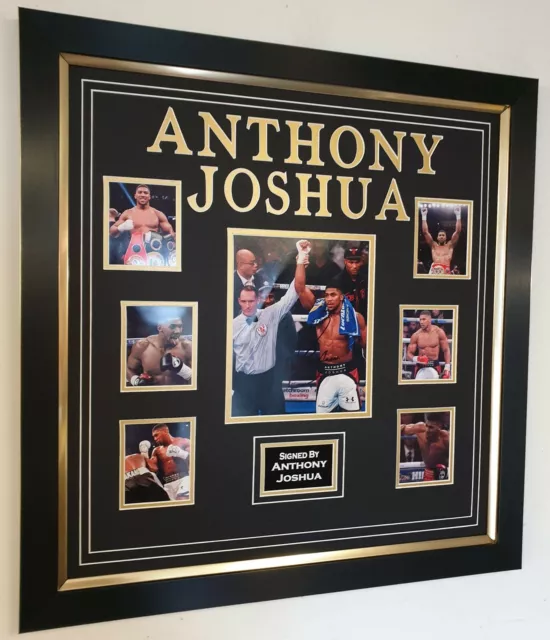 ANTHONY JOSHUA SIGNED Photo Picture Autographed Boxing Display AFTAL DEALER COA