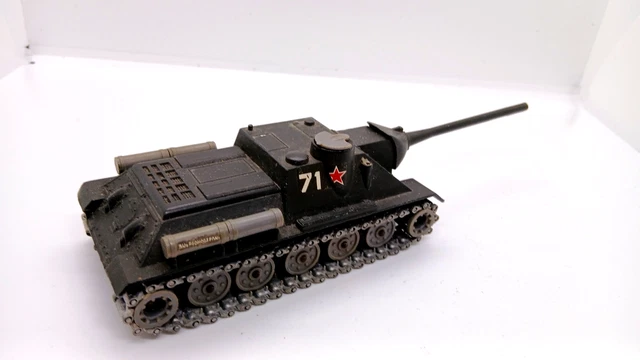 Véhicule militaire miniature SOLIDO char SU 100 URSS ref 208 3 / 1964