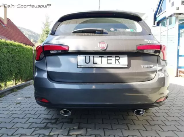 Ulter Échappement Duplex Sport Fiat Tipo 2 Break 1.4l T-Jet Par 120x80mm Ovale