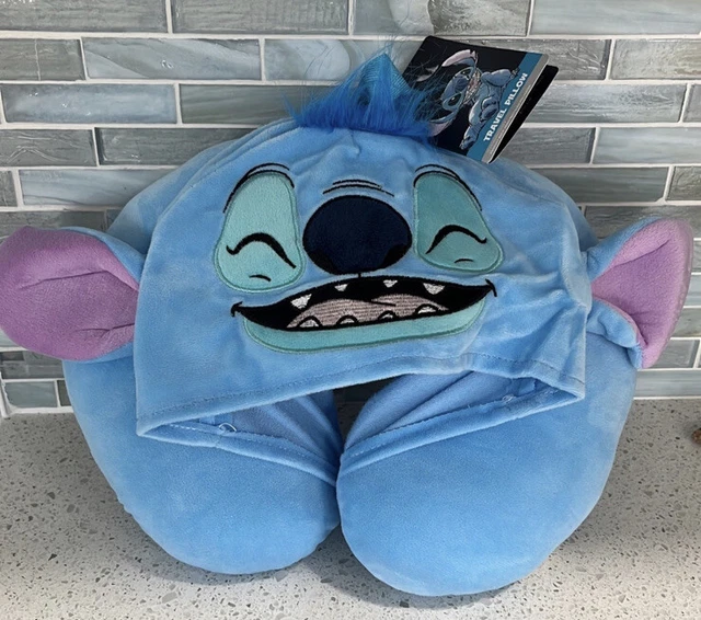 DISNEY LILO & Stitch Stitch Neck Travel Pillow with Hood Primark