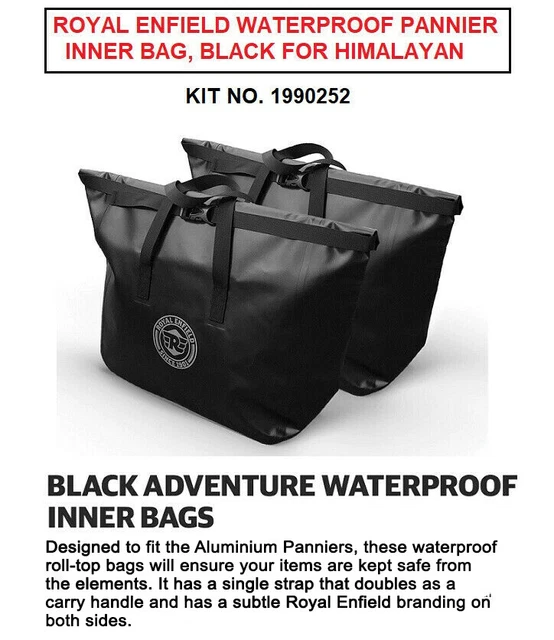 ROYAL ENFIELD HIMALAYAN Pannier Waterproof Adventure Inner Bags, Black