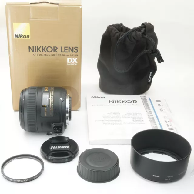 Nikon AF-S DX Micro NIKKOR 40mm f/2.8G avec objectif macro HB-61+ "Boxed... 2