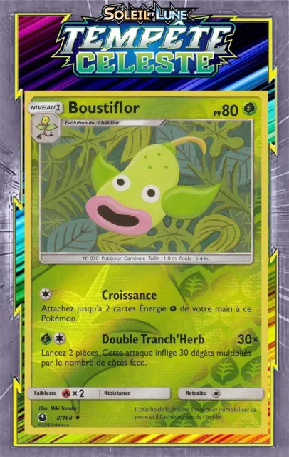 Boustiflor Reverse - SL07:Celestial Storm - 2/168 - Pokemon Card New FR