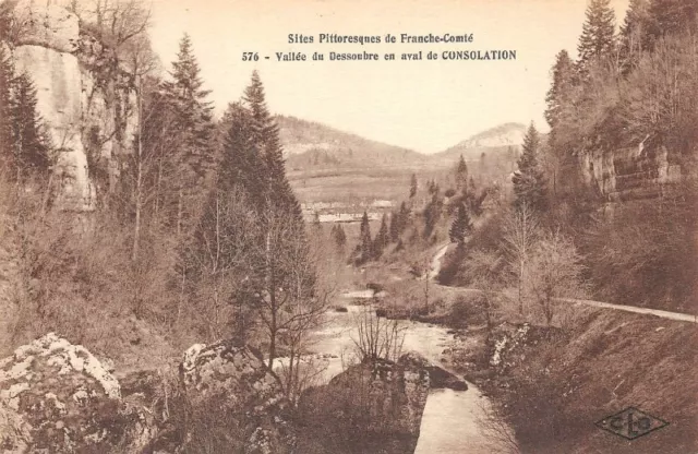 Vallée du Dessoubre, en aval de CONSOLATION -Sites pittoresques de Franche-Comté