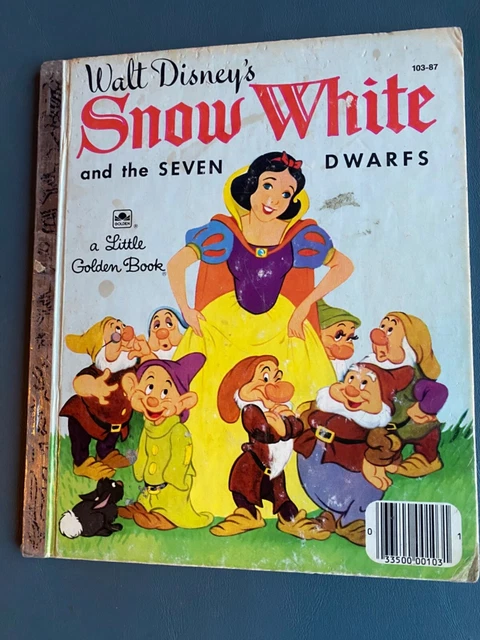 WALT DISNEY’S SNOW White and the SEVEN DWARFS Little Golden Book 1948 £ ...