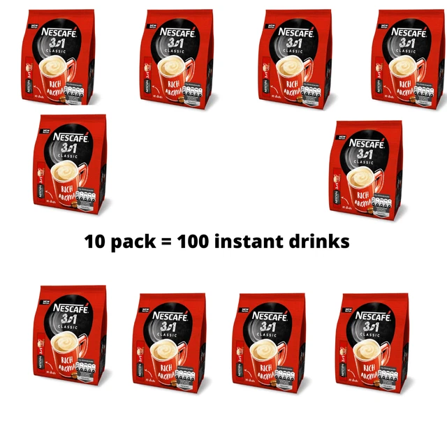 100 X Nescafe Original Instant 1 Cup Individual Coffee Sticks Sachets - View #7