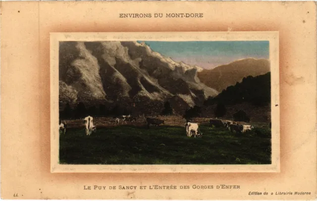 CPA LE MONT-DORE Env - Le Puy de Sancy et l'Entree des Gorges d'Enfer (1255964)
