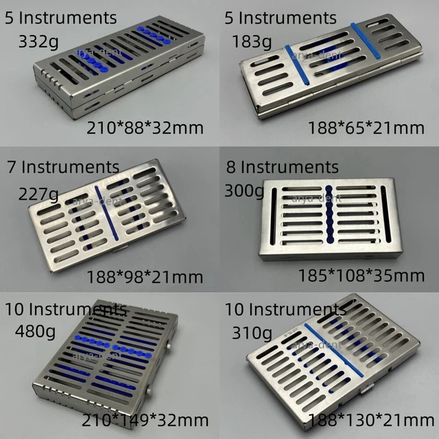 Cassetta Sterilizzatrice Vassoio/Cassetta Per Sterilizzazione Autoclave Dentale - Contiene Fino A 10 Strumenti (senza Marca) Vassoio Strumenti 10 - Foto 11