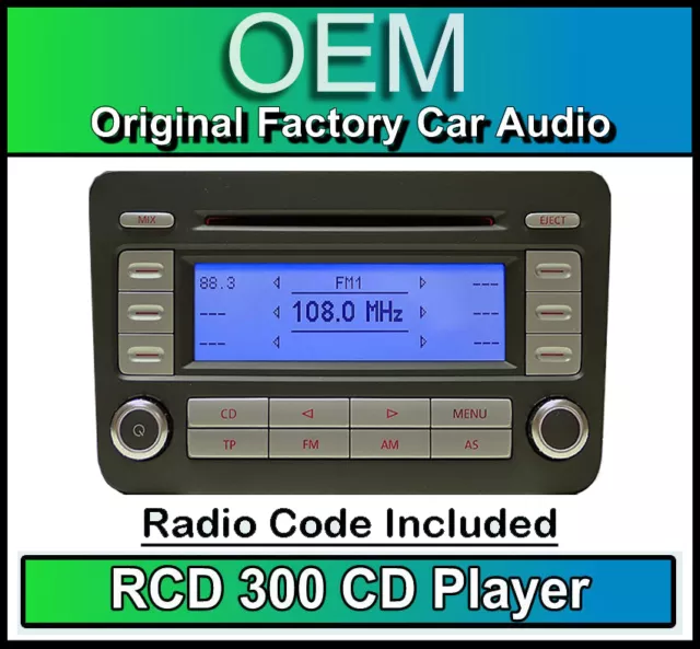 VW Jetta DAB+ Autoradio, Rcd 510 Radio 6 Changeur CD, Écran Tactile De  Carte SD
