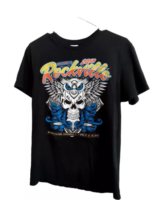 Rockville 2018 T-Shirt, Preowned In Good Condition, Great Graphics
