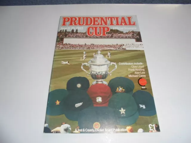 Prudential Cricket World Cup Official Programme 1979