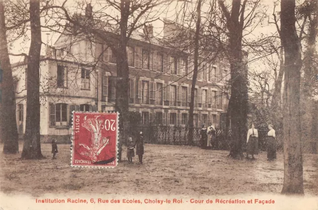 Cpa 94 Choose The King Institution Root Rue Des Schools Recreation Court