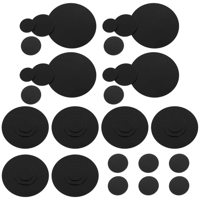 40pcs Acrylic Circular Miniature Base Mini Doll Plate Mini Doll Display Base